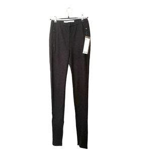 NEW The Sixes Wool Blend Ponte Pullon Gray Stretch Skinny Pants Size Small Tall‎
